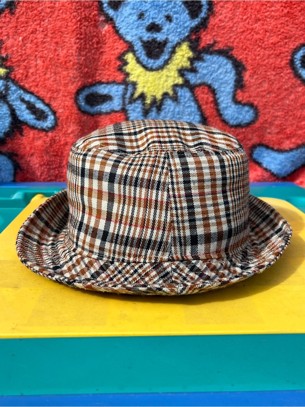 Empyre Brown Plaid Bucket Hat